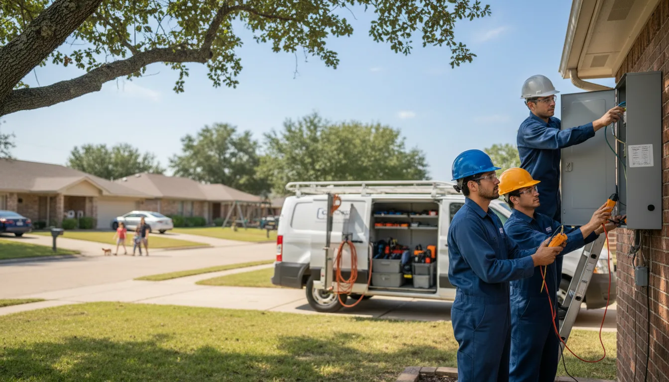 Certified electrician providing emergency electrical services in Castroville, TX